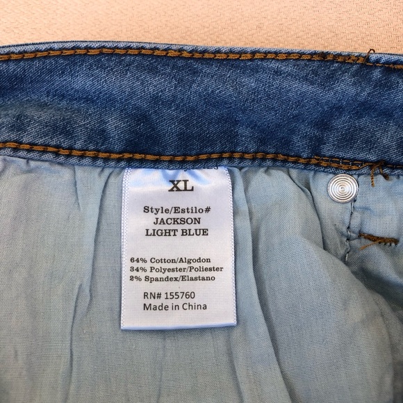 AMELIA JAMES Jackson Cotton Blend Mid Rise Blue Wash  Skinny Jeans XL - Picture 8 of 16